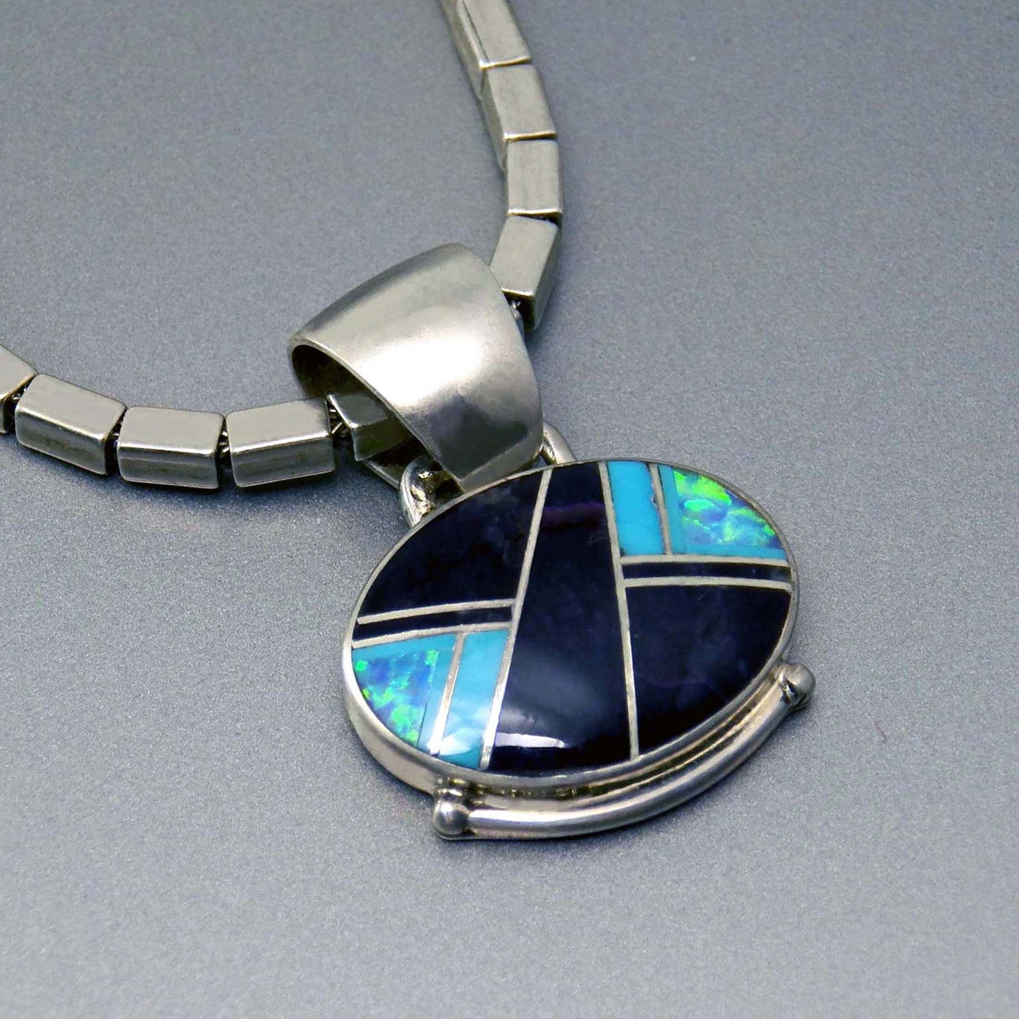 Native American sterling necklace for men
