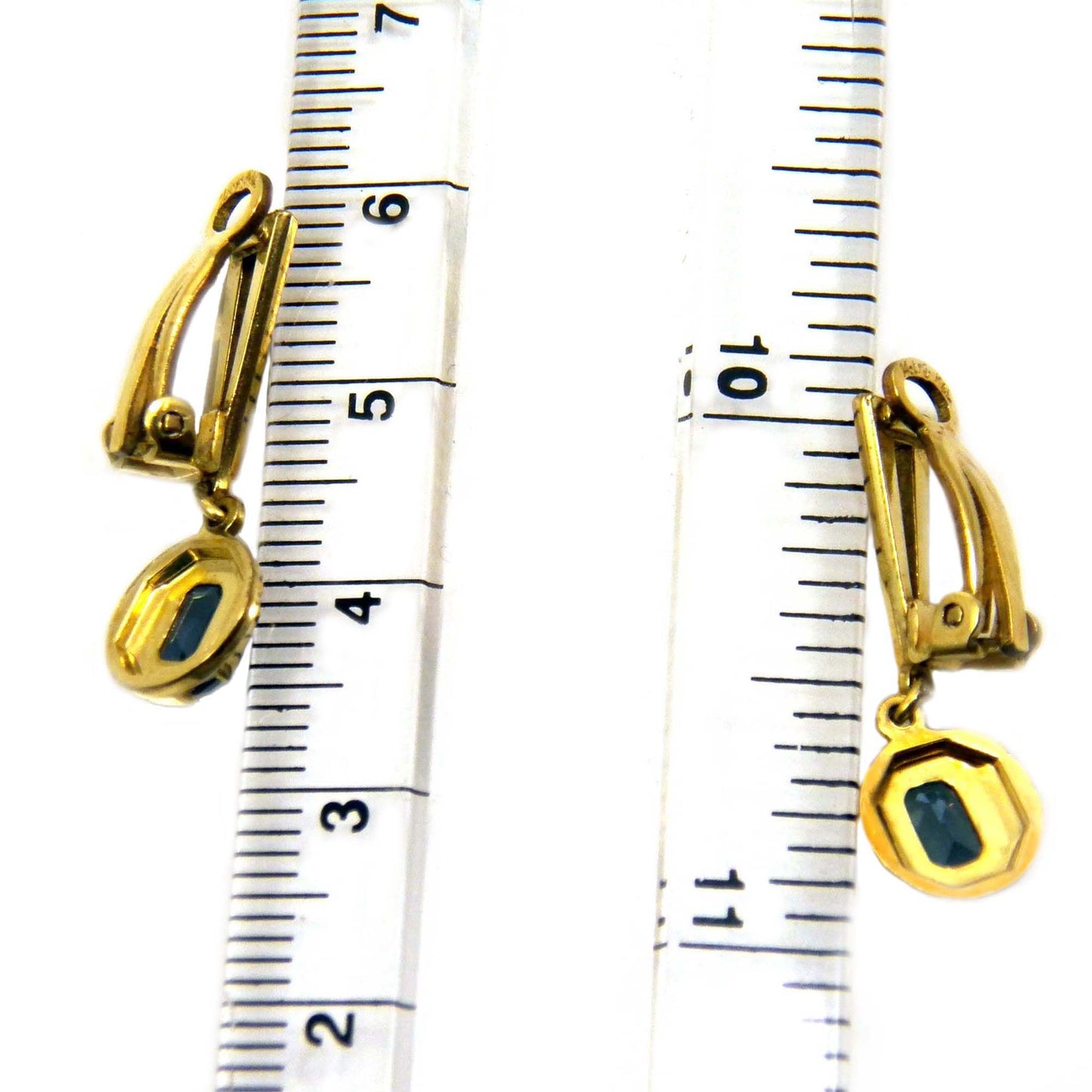 14k Rolled Gold Clip on Earrings by Kordes and Lichtenfels, K&L Germany Vintage Jewelry