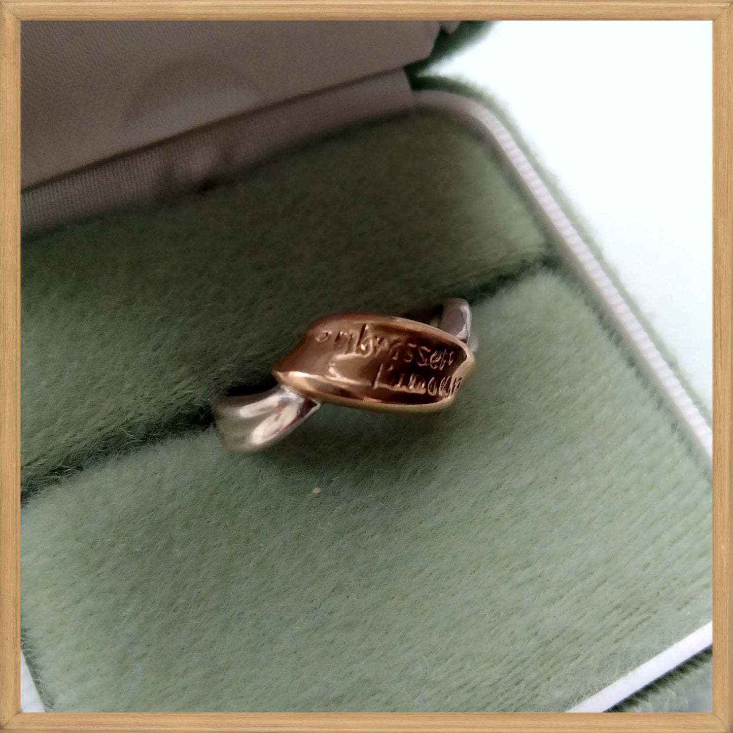 10K Gold and 925 Silver ring